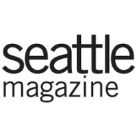 Logotype for Seattle Magazine. The words are set in all lowercase, in a thin sans serif typeface.